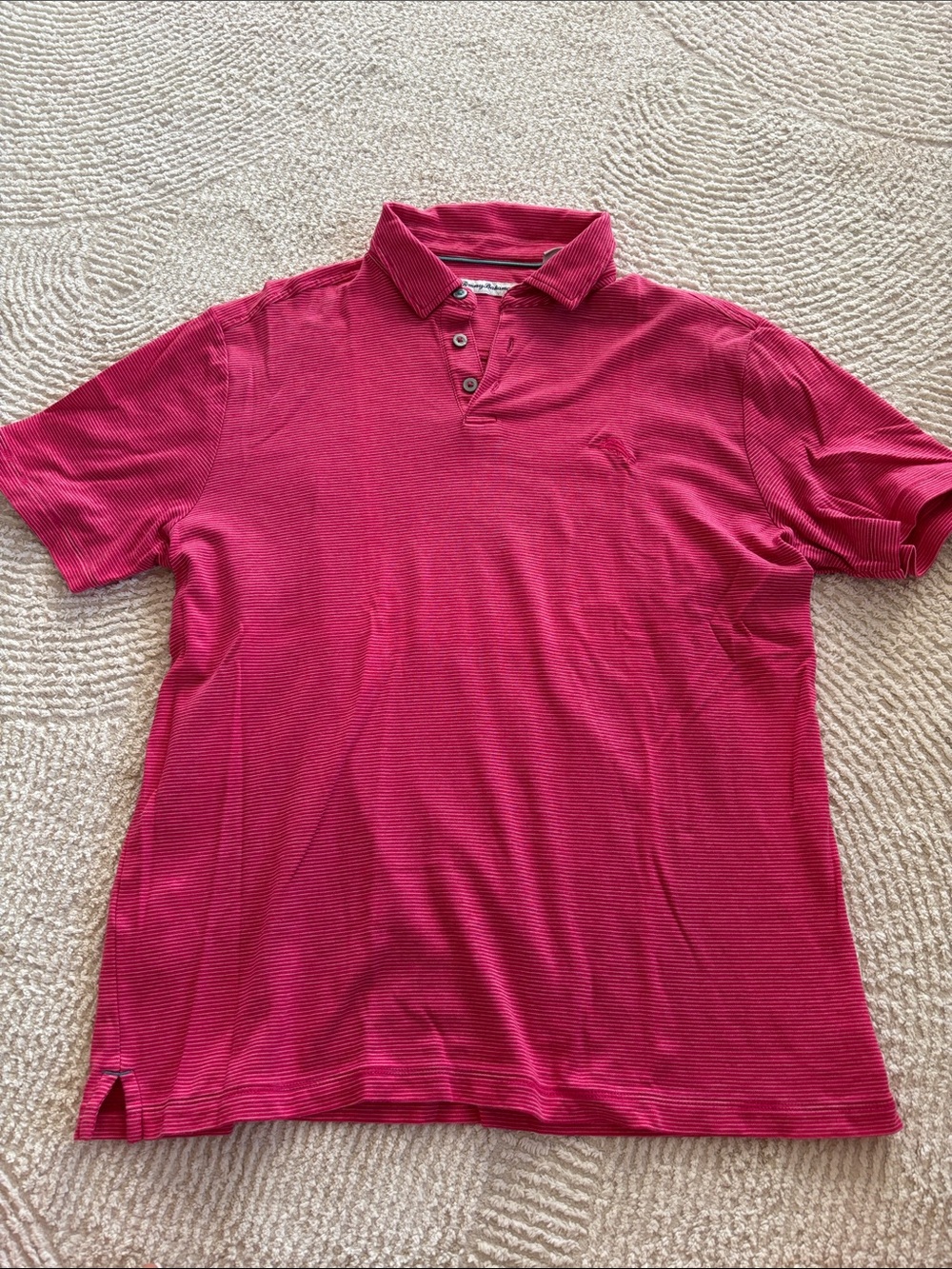 Tommy Bahama M Men's Polo Shirt - Raspberry Pink